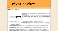 Desktop Screenshot of knives-review.com