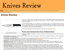 Tablet Screenshot of knives-review.com